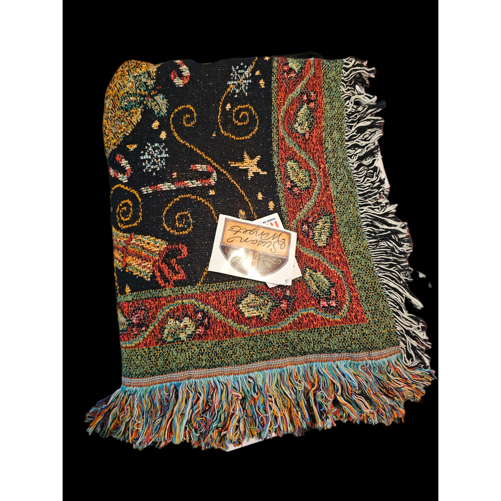 Susan Winget Made In America Christmas Throw NWT Size 60 X 50